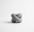 Gray Sculptural Knot Candle
