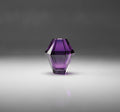 Purple Angular Faceted Vase