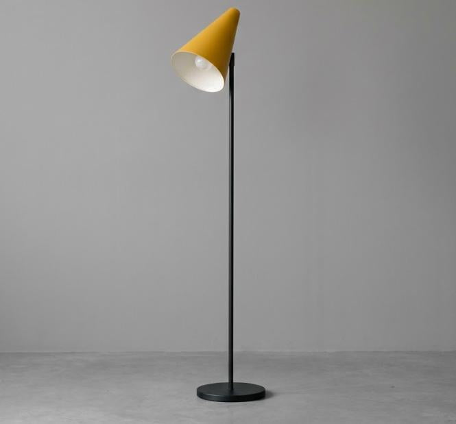 Yellow Cone Floor Lamp