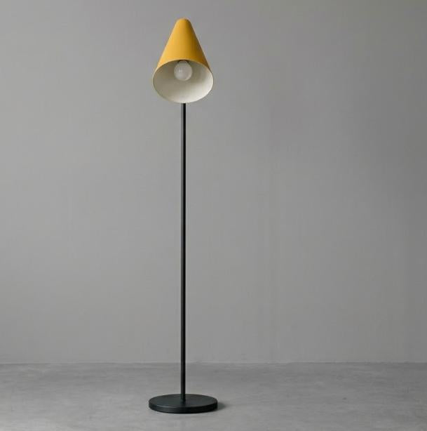 Yellow Cone Floor Lamp