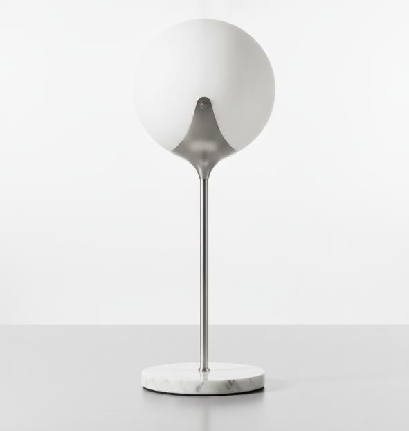 White Globe Table Lamp