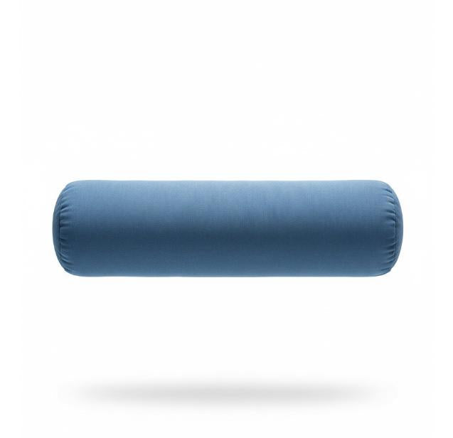 Blue Cylindrical Bolster Pillow