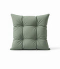 Green Tufted Square Pillow